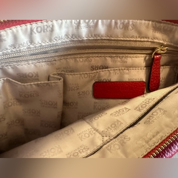 Michael Kors red crossbody purse. Excellent condition. - Picture 4 of 9